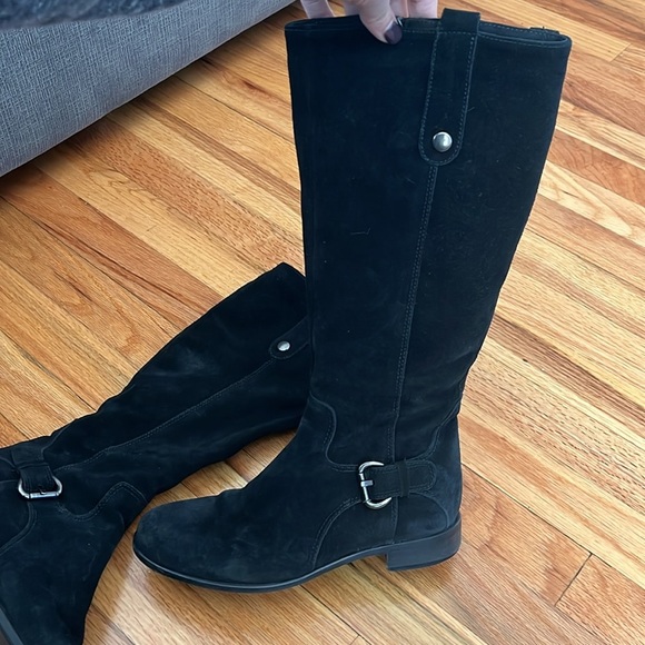 LA CANADIENNE STEFANIE knee high suede riding boot 6.5 - Picture 2 of 6